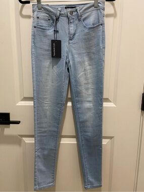 Light Blue High-Rise Skinny Jeans